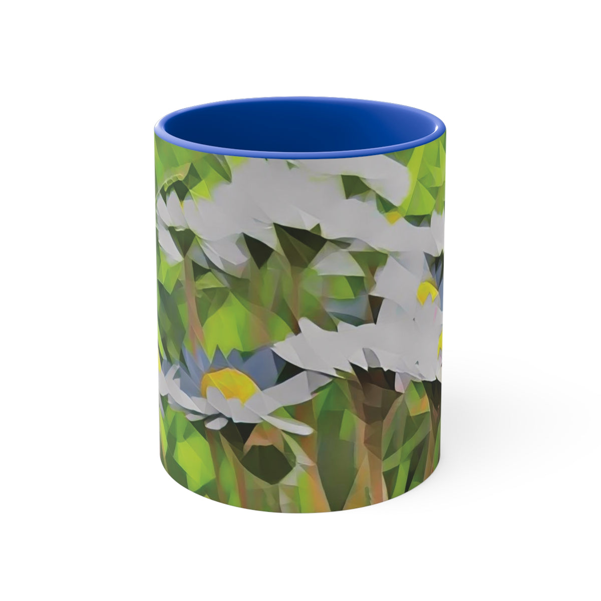 Mug 11oz - Poly Art - Flower of Daisies (Variant 01)