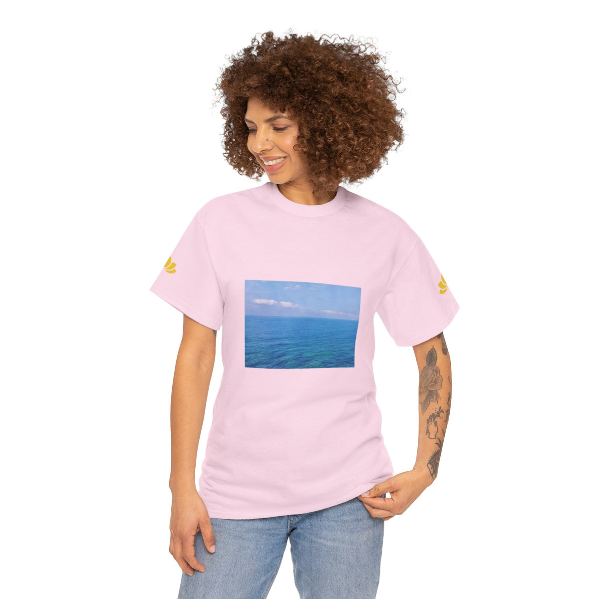 Unisex Heavy Cotton Tee - Sea (Variant 1)