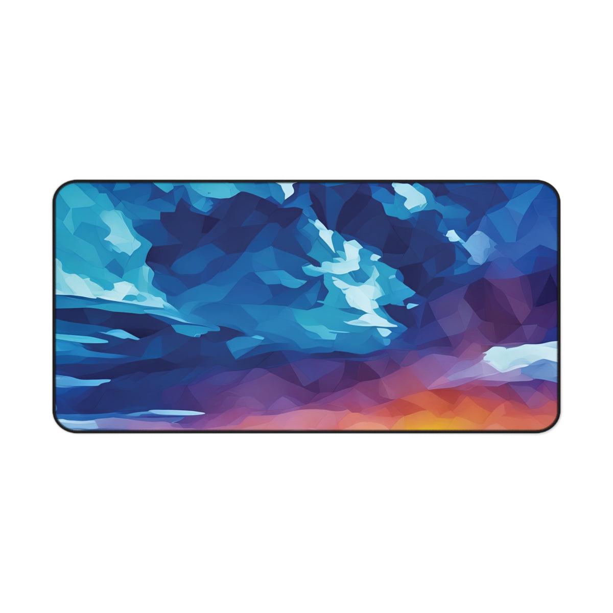 Desk Mat - Poly Art - Sunset Sky (Variant 2)