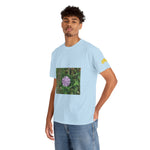 Unisex Heavy Cotton Tee - Flower of Knautia Integrifolia (Ambretta Annuale)