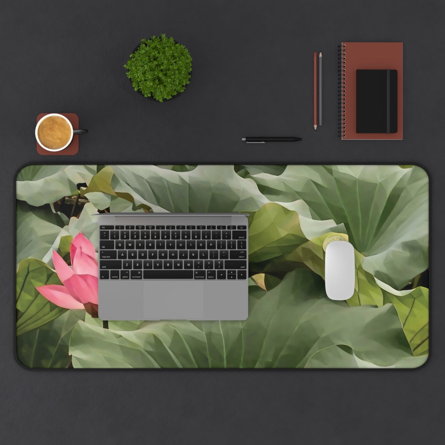 Desk Mat - Poly Art - Flower of Lotus (Variant 1)