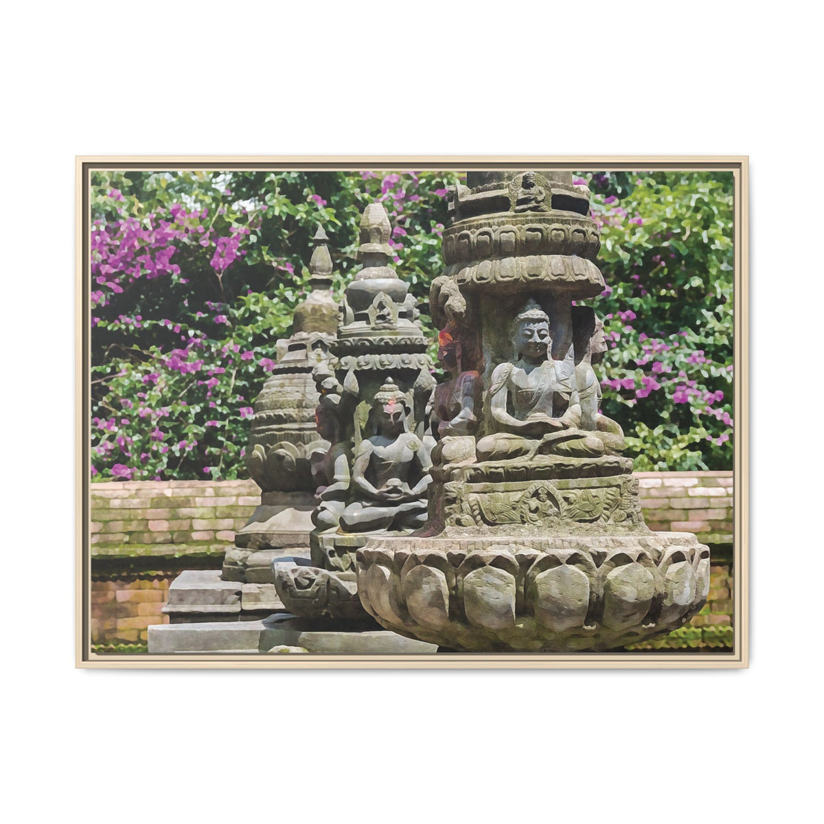 Nepal, Bodhisattva | Framed Canvas