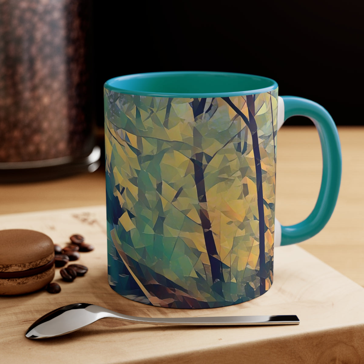 Mug 11oz - Poly Art - Forest (Variant 01)
