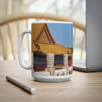 Ceramic White Cup 15oz - China's Beauty (Color Variant)