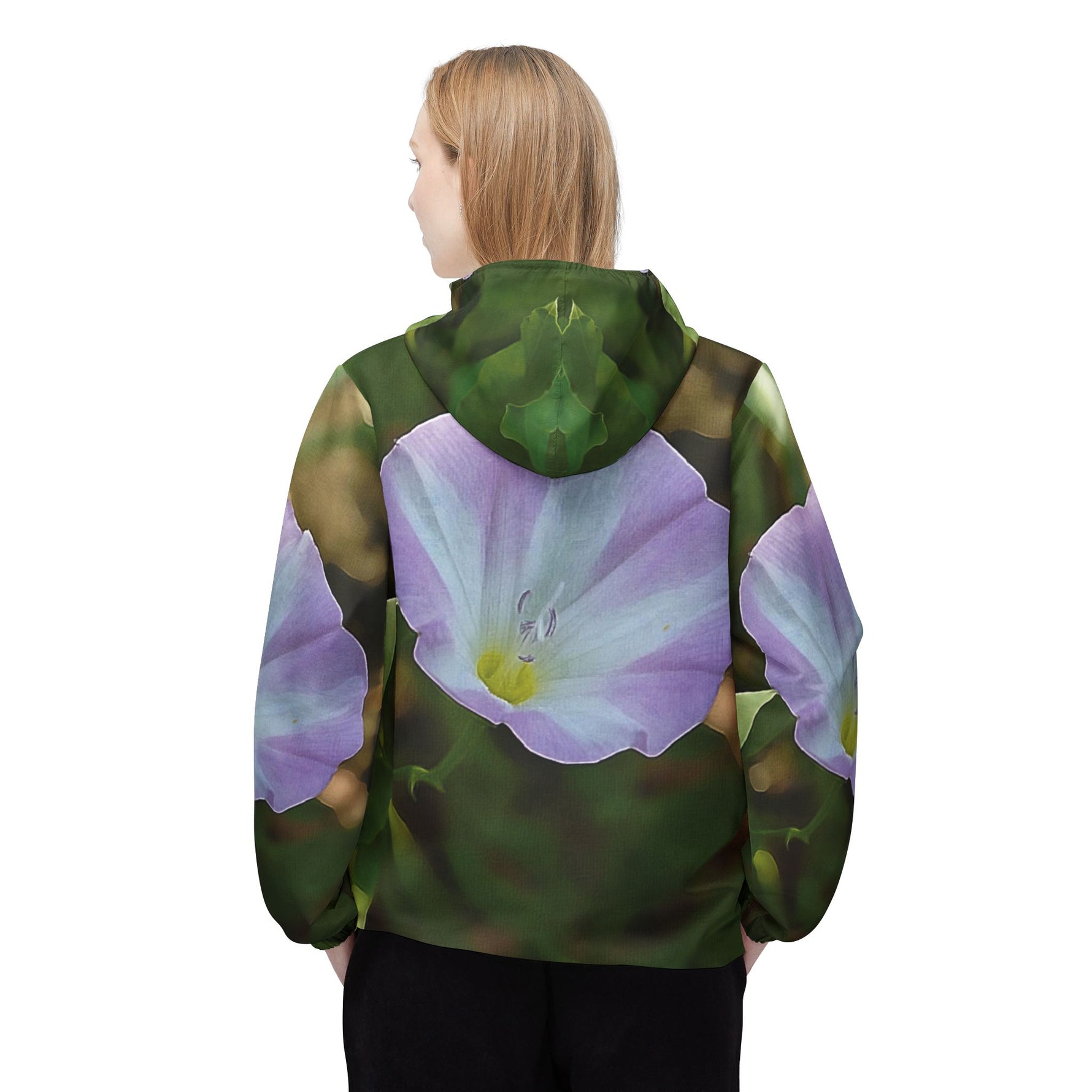 Windbreaker Jacket - Flower of Convolvulus Arvensis/Vilucchio