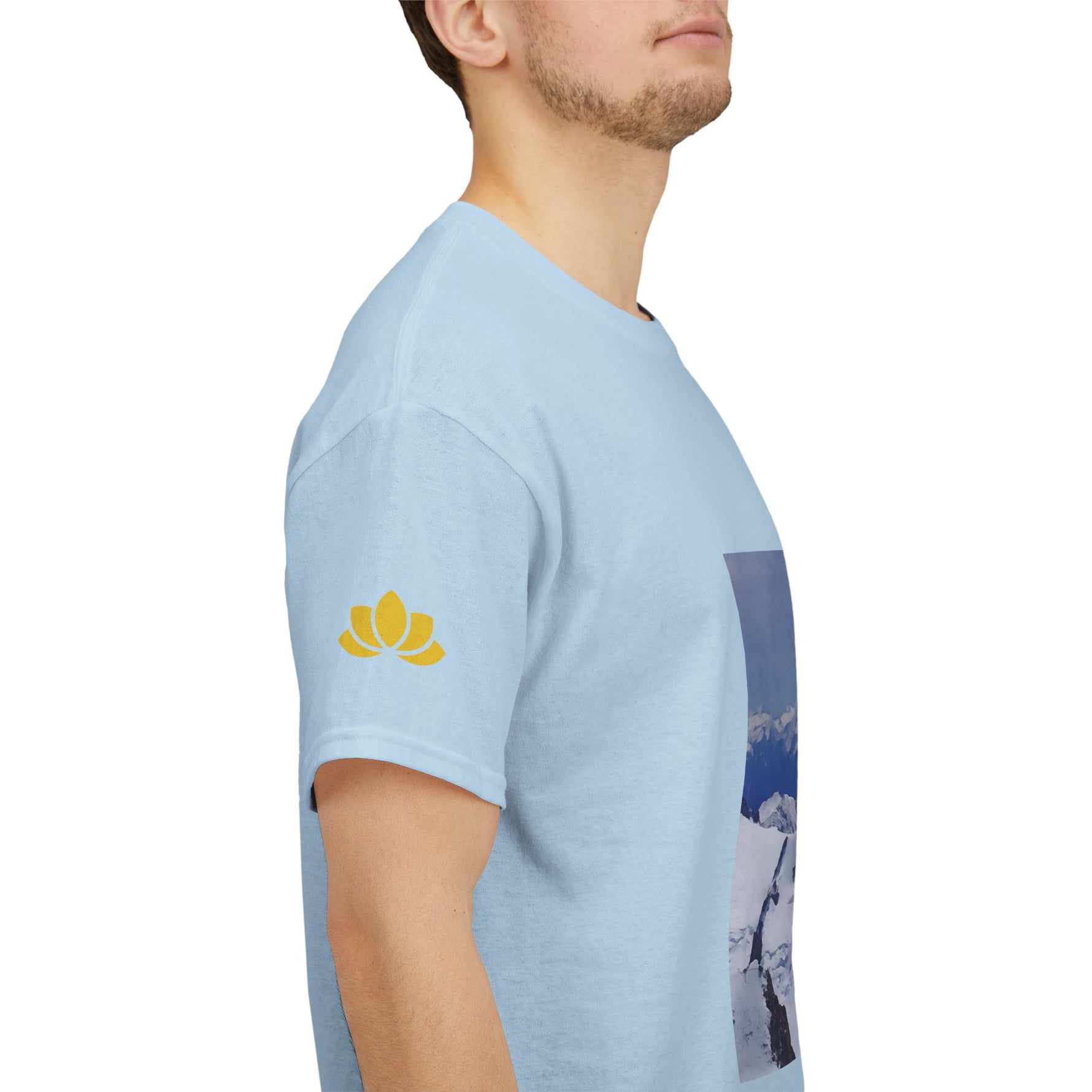 Unisex Heavy Cotton Tee - View from Mont Blanc
