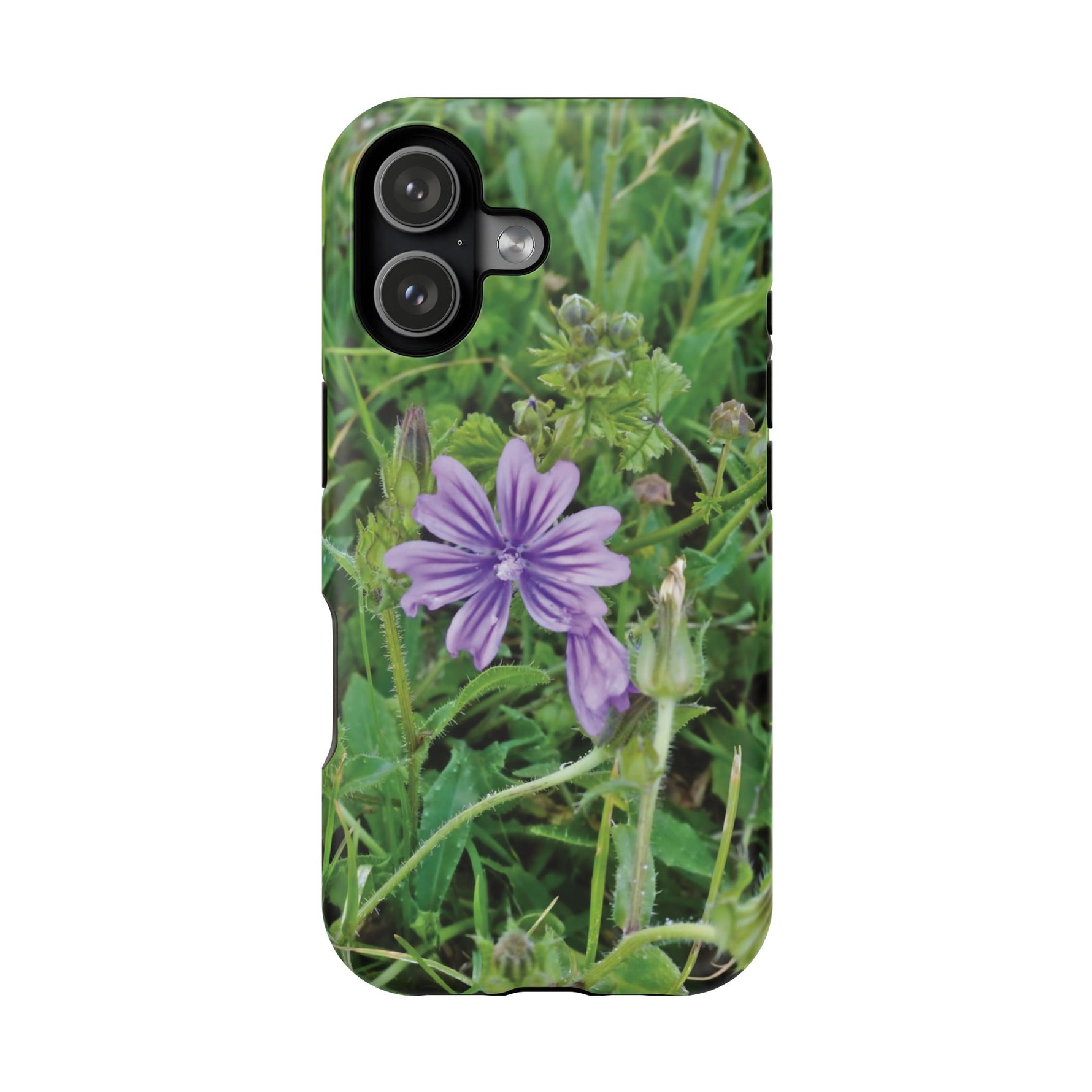 Magnetic Tough Phone Case - Flower of Malva Sylvestris