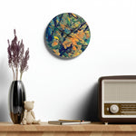 Acrylic Wall Clock - Poly Art - Apples' Tree Flower (Variant 2)