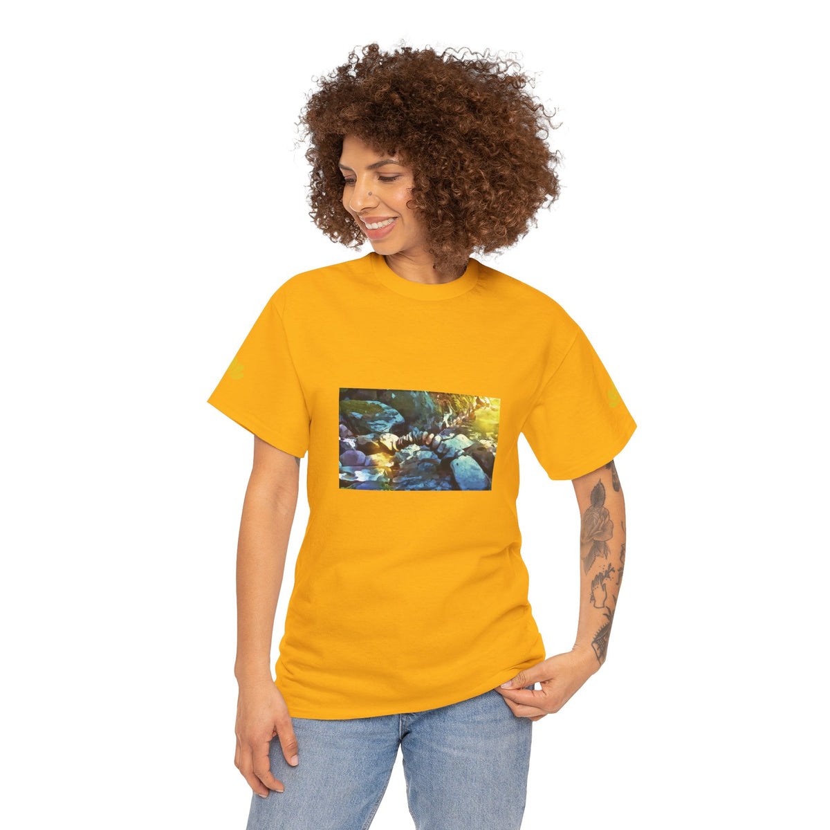 Unisex Heavy Cotton Tee - Stone Balance (Variant 3)