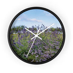 Wall Clock - Flower of Lavender (Variant 1)