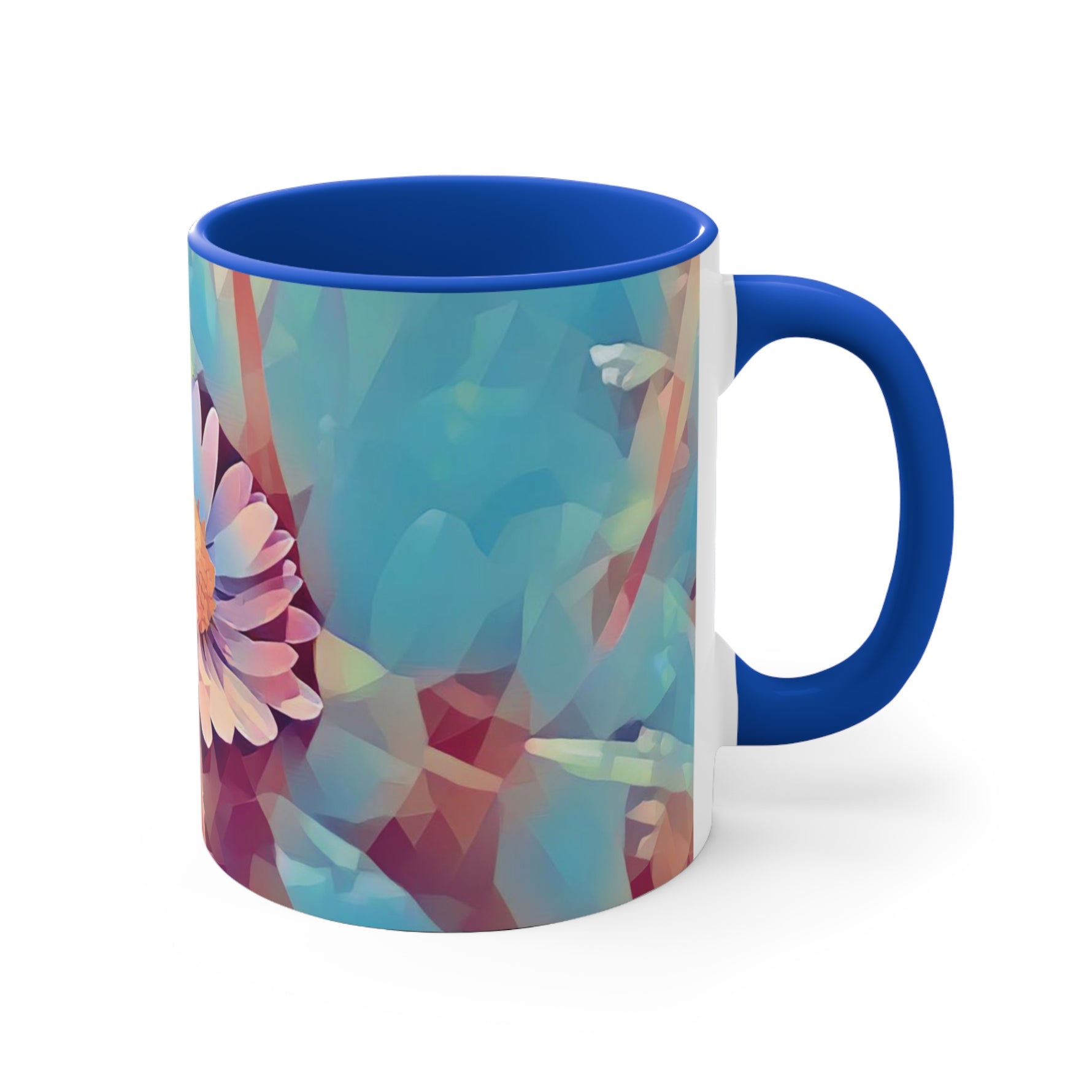 Mug 11oz - Poly Art - Flower of Daisies (Variant 6)
