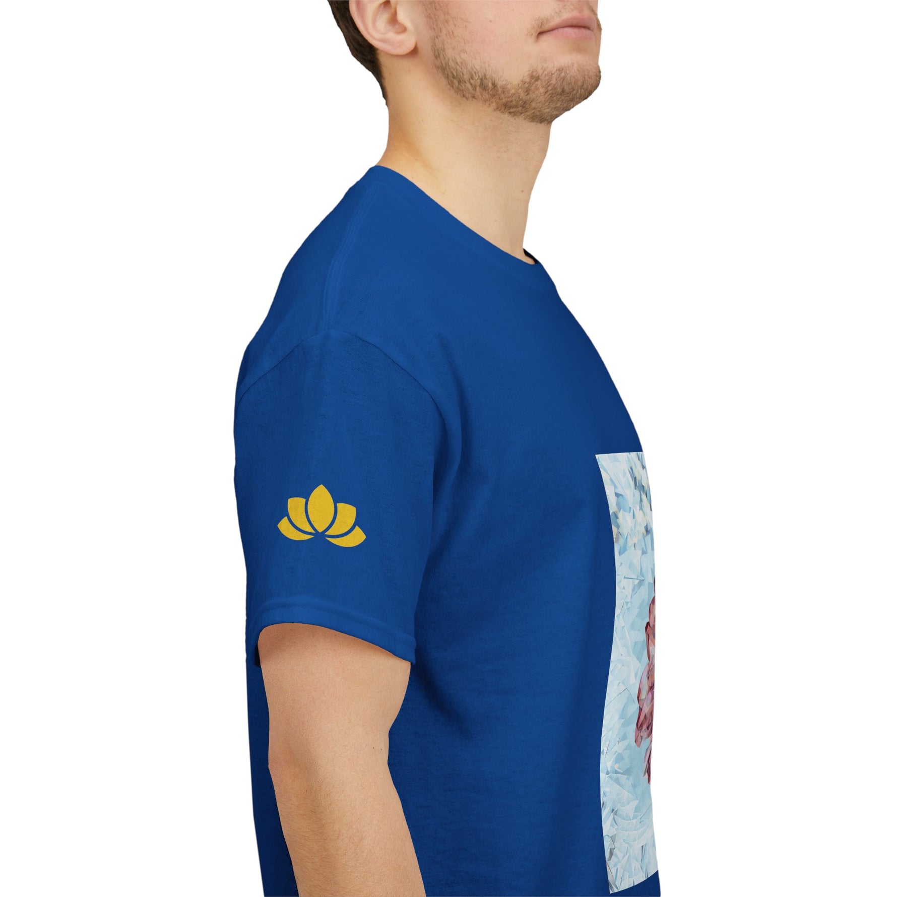 Unisex Heavy Cotton Tee - Poly Art - Flower of Dahlia (Variant 2)