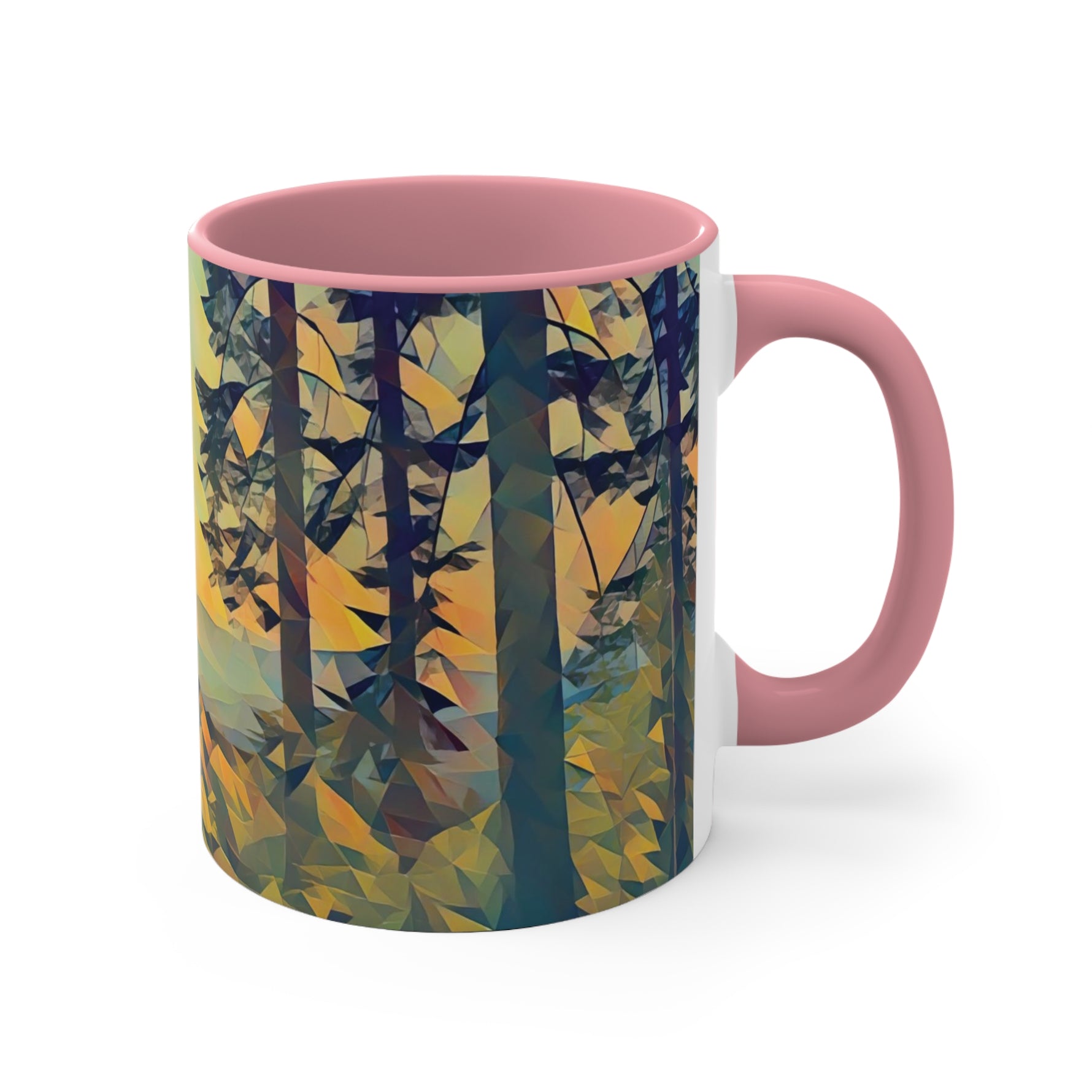 Mug 11oz - Poly Art - Forest Sunset (Variant 1)