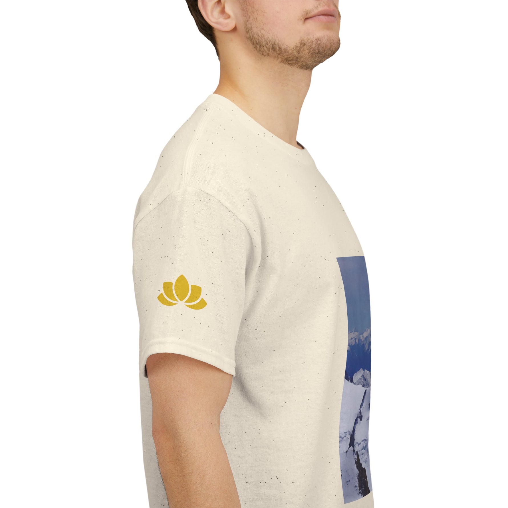Unisex Heavy Cotton Tee - View from Mont Blanc