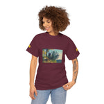 Unisex Heavy Cotton Tee - Poly Art - Fir Pinecone