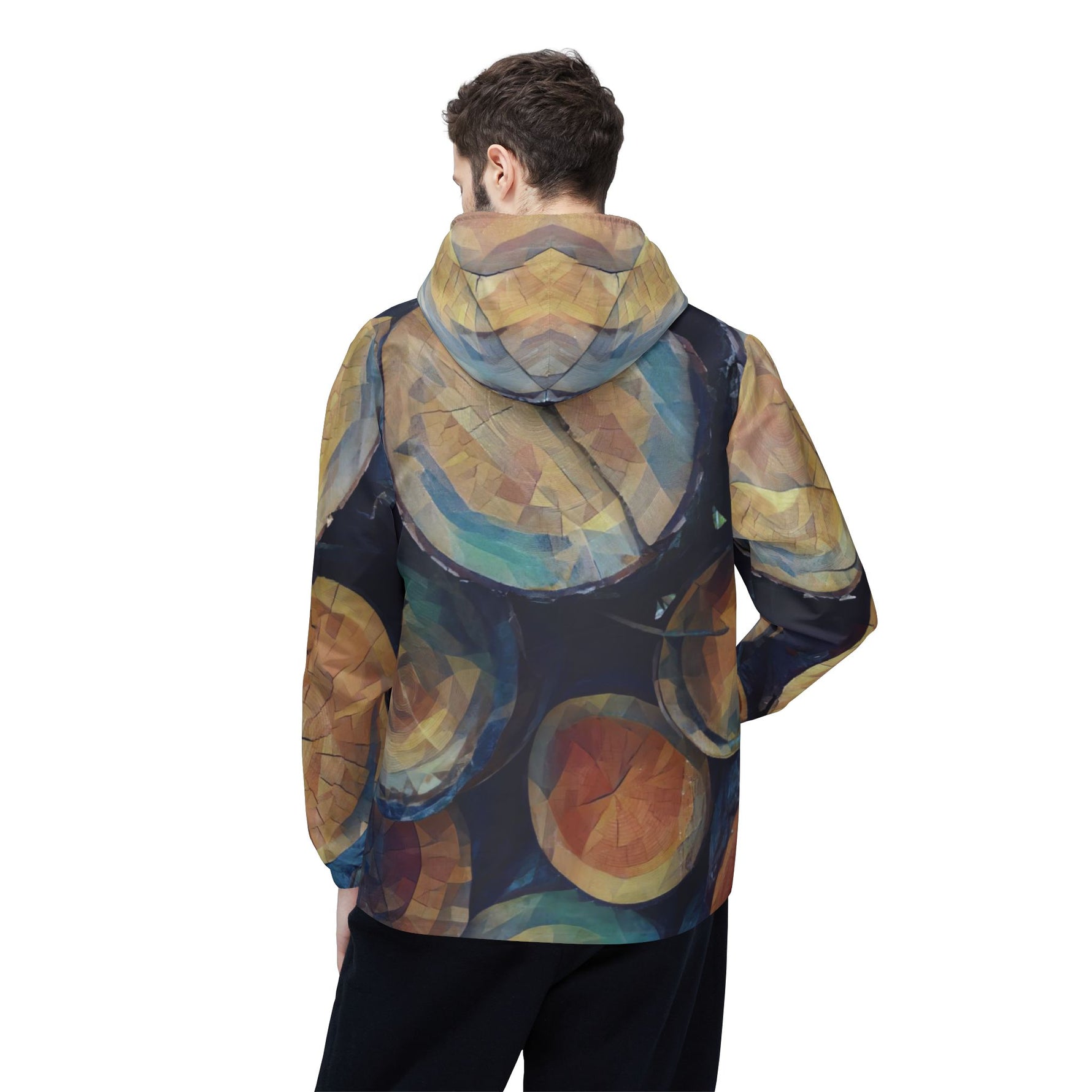 Windbreaker Jacket - Poly Art - Wooden Trunks (Variant 3)