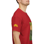 Unisex Heavy Cotton Tee - Poly Art - Rosehip Plant