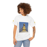 Unisex Heavy Cotton Tee - Nepal, Buddha's Eyes (Variant 3)