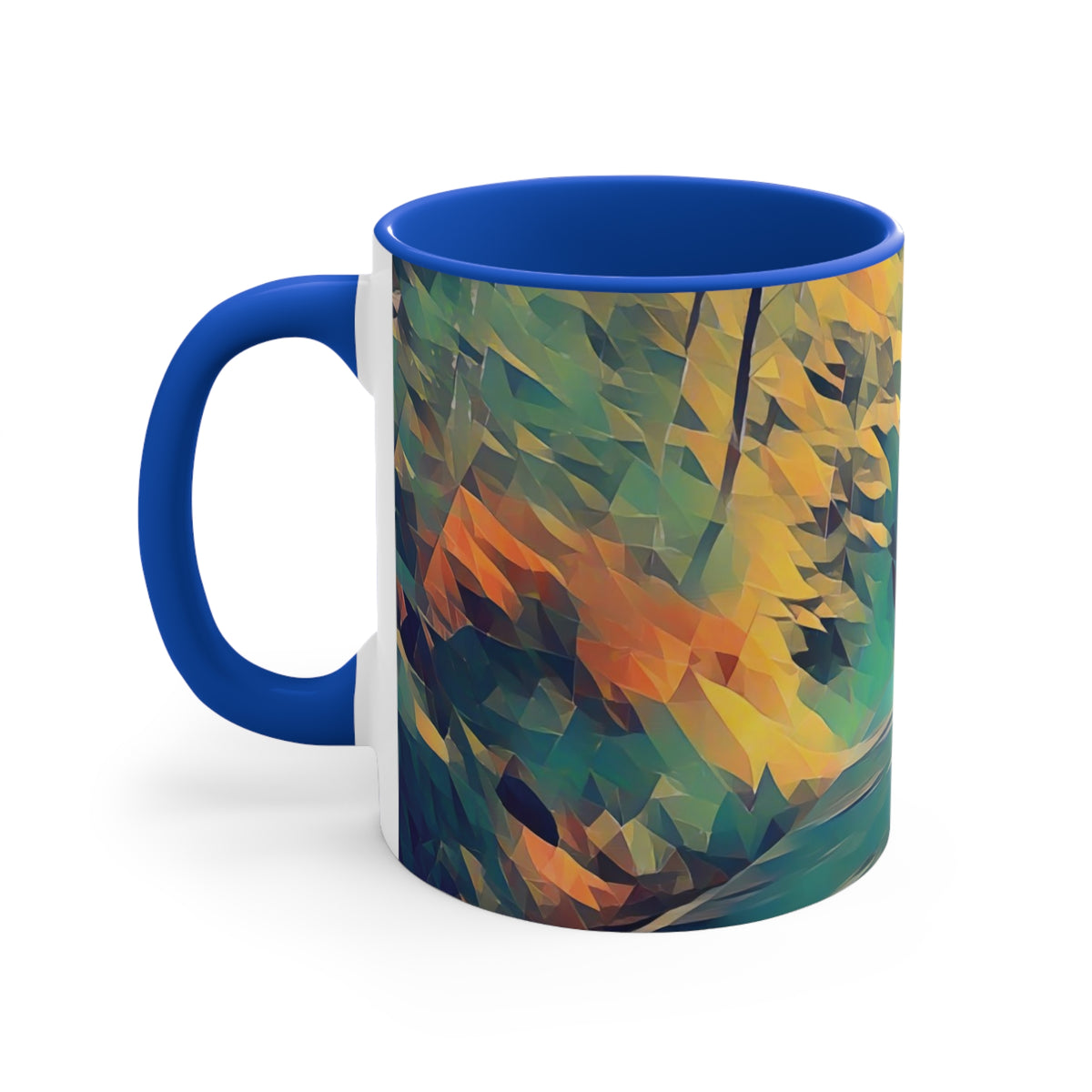 Mug 11oz - Poly Art - Forest (Variant 01)