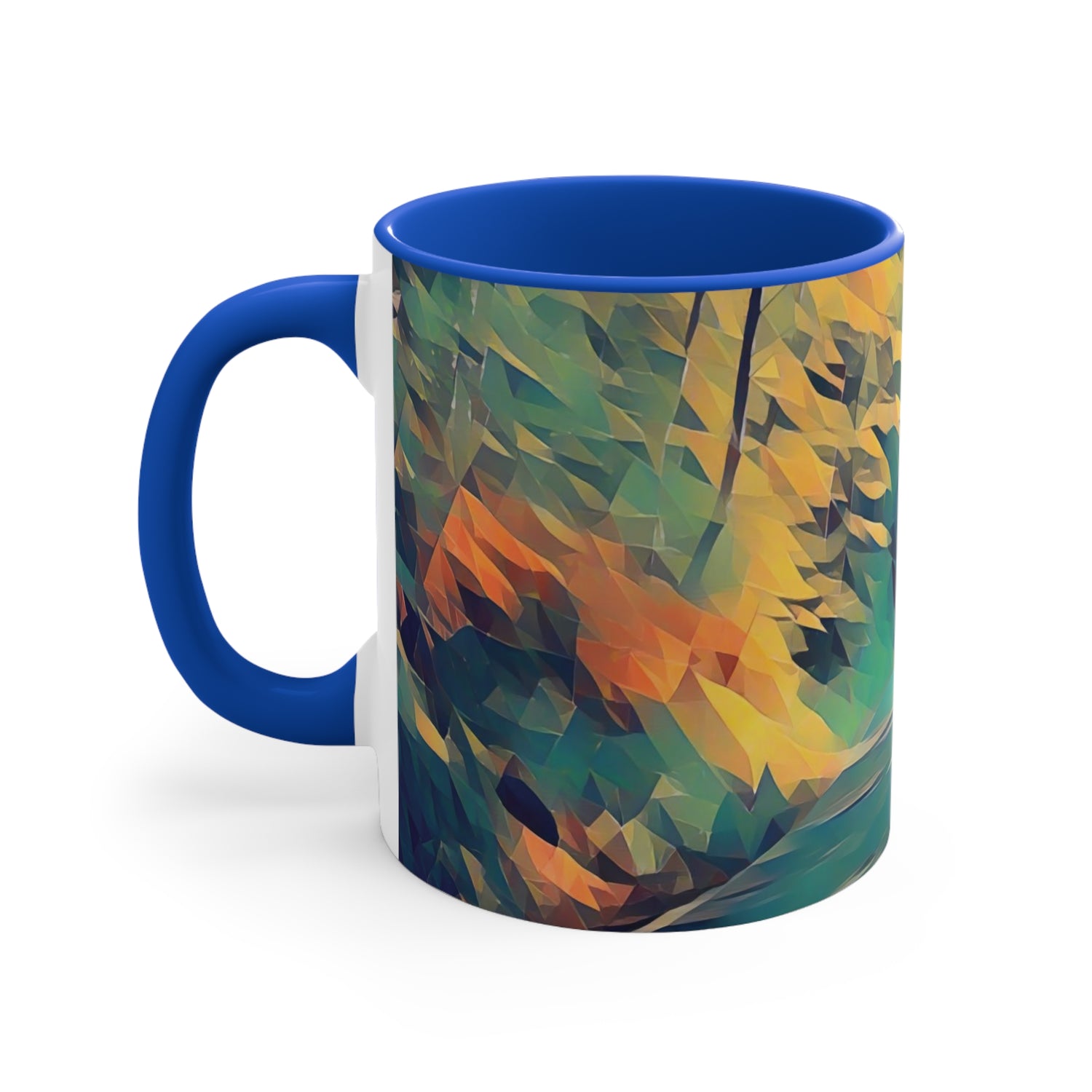 Mug 11oz - Poly Art - Forest (Variant 01)