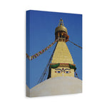 Stretched Matte Canvas - Nepal, Stupa with Buddha's Eyes (Variant 4)