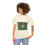 Unisex Heavy Cotton Tee - Flower of Knautia Integrifolia (Ambretta Annuale)