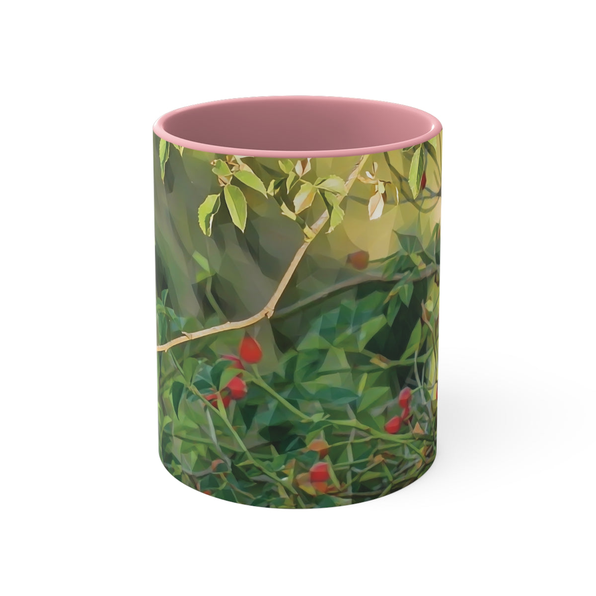 Mug 11oz - Poly Art - Rosehip plant (Variant 2)
