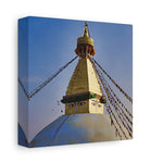 Stretched Matte Canvas - Nepal, Stupa with Buddha's Eyes (Variant 6)