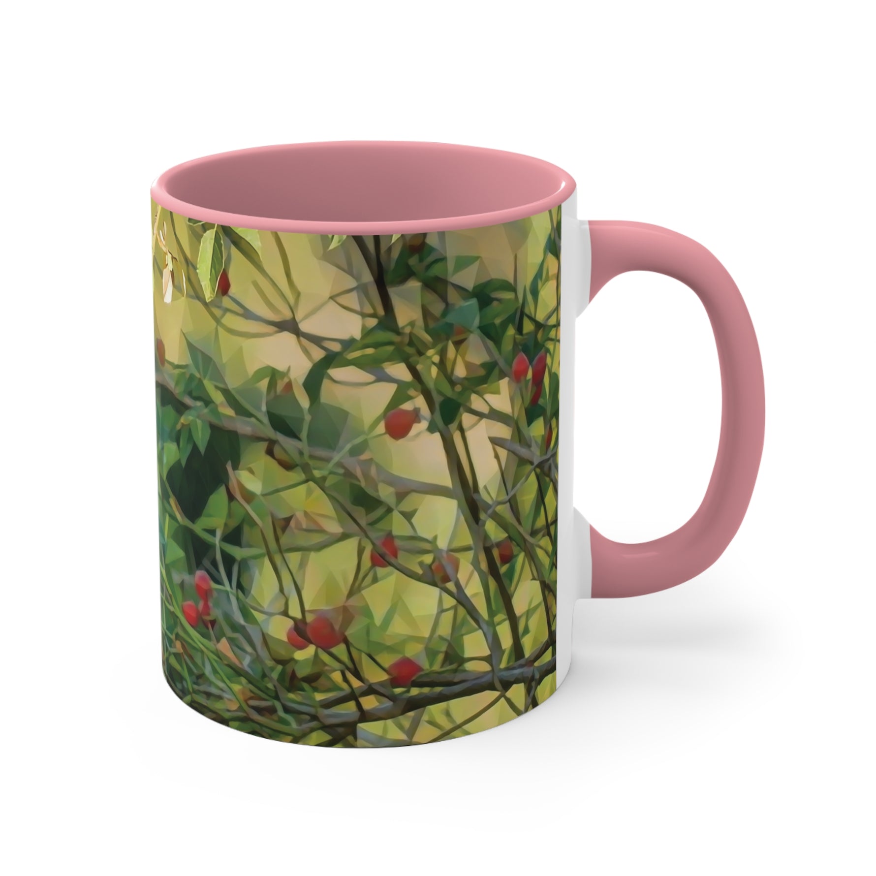 Mug 11oz - Poly Art - Rosehip plant (Variant 2)