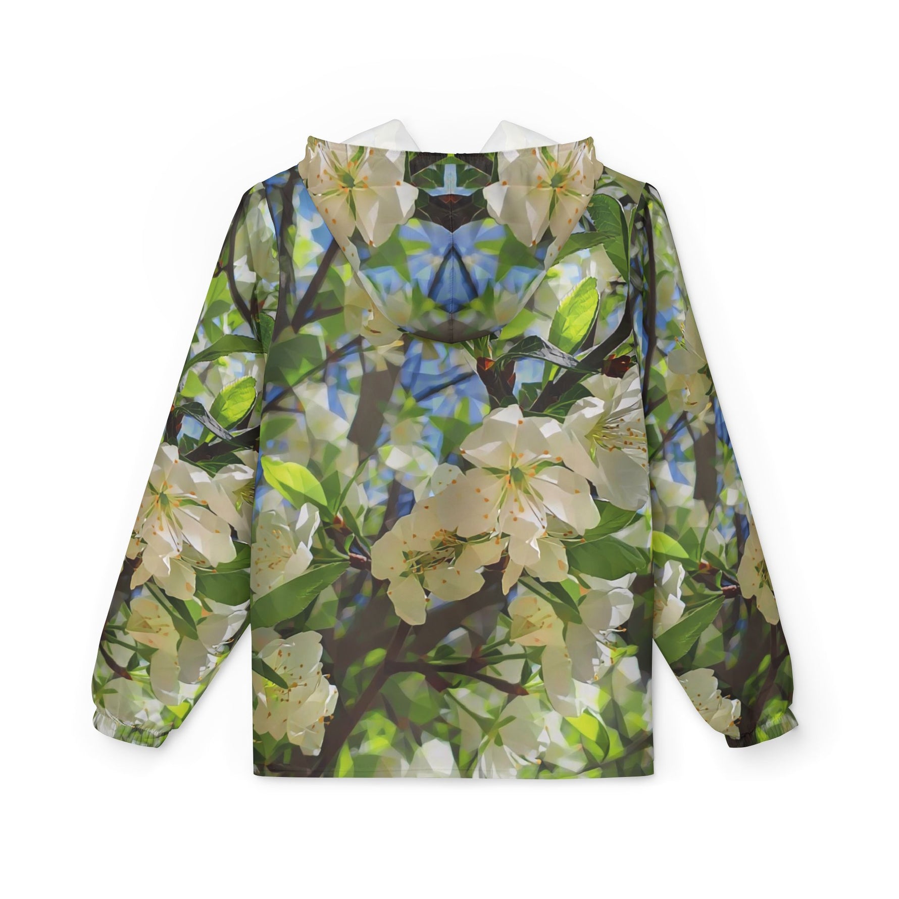 Windbreaker Jacket - Poly Art - Apple's Tree Flower (Variant 1)