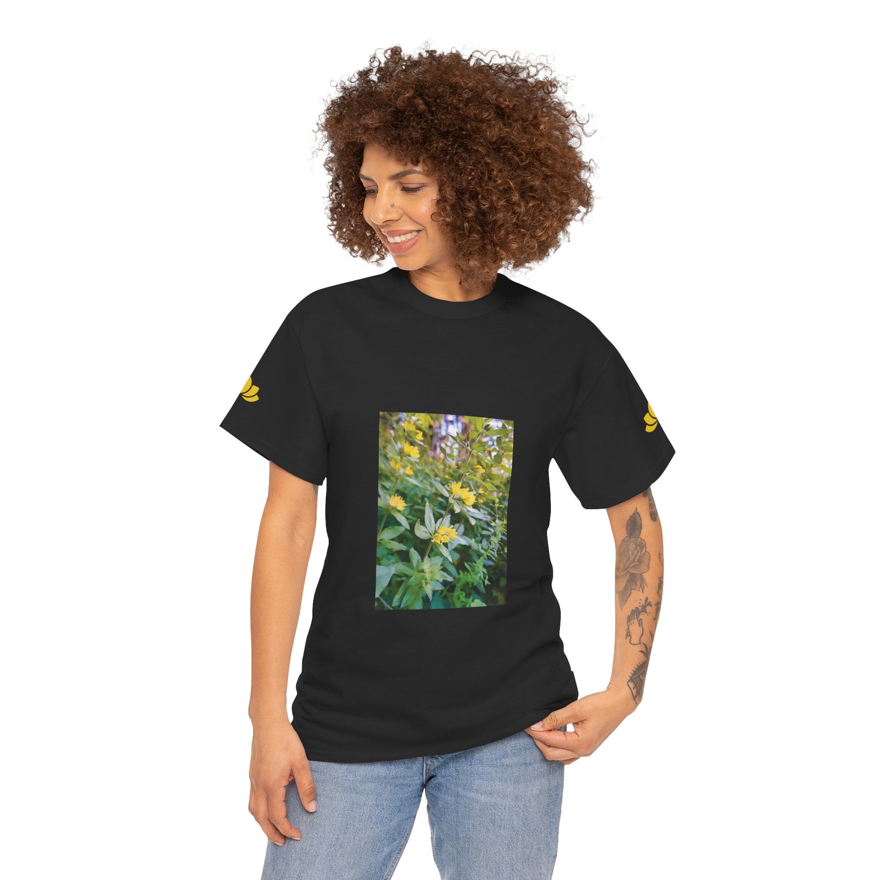 Unisex Heavy Cotton Tee - Flower of Lysimachia