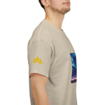 Unisex Heavy Cotton Tee - Poly Art - Sunset Sky (Variant 1)