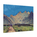 Stretched Matte Canvas - Poly Art - China's Guilin Hills