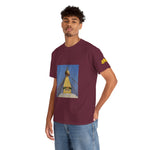 Unisex Heavy Cotton Tee - Nepal, Buddha's Eyes (Variant 3)