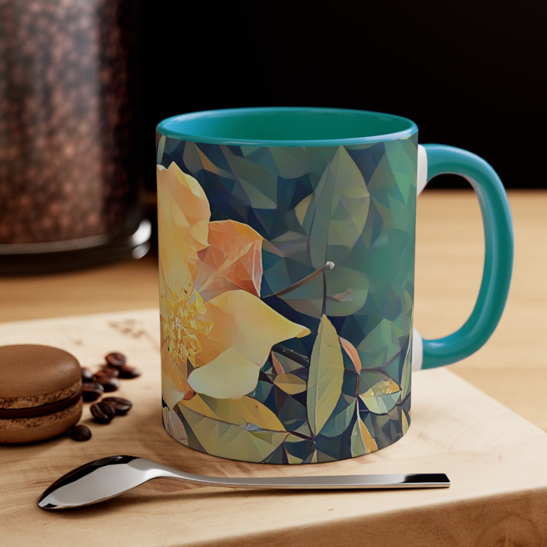 Mug 11oz - Poly Art - Flower of Rose (Variant 2)