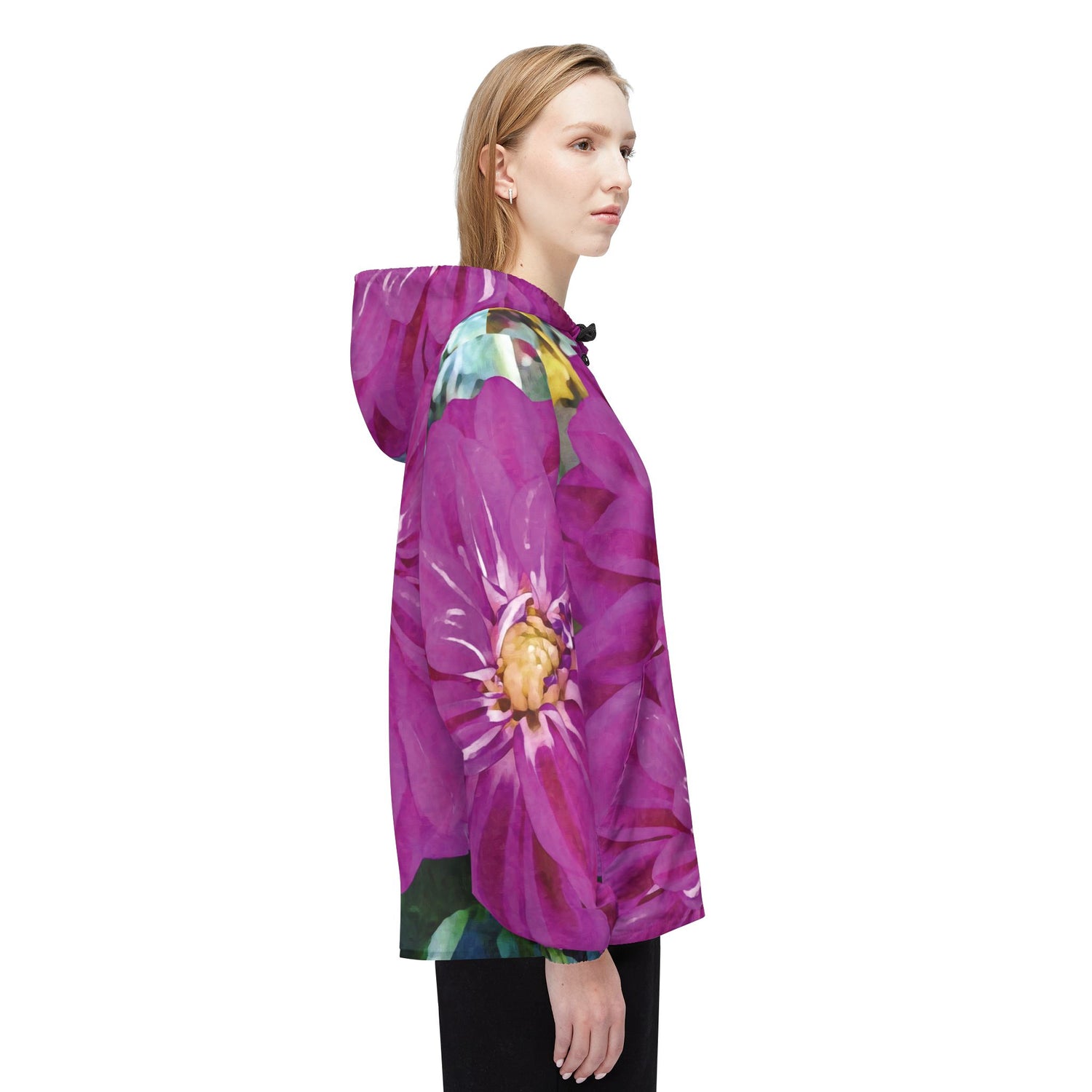 Windbreaker Jacket - Flower of Dahlia