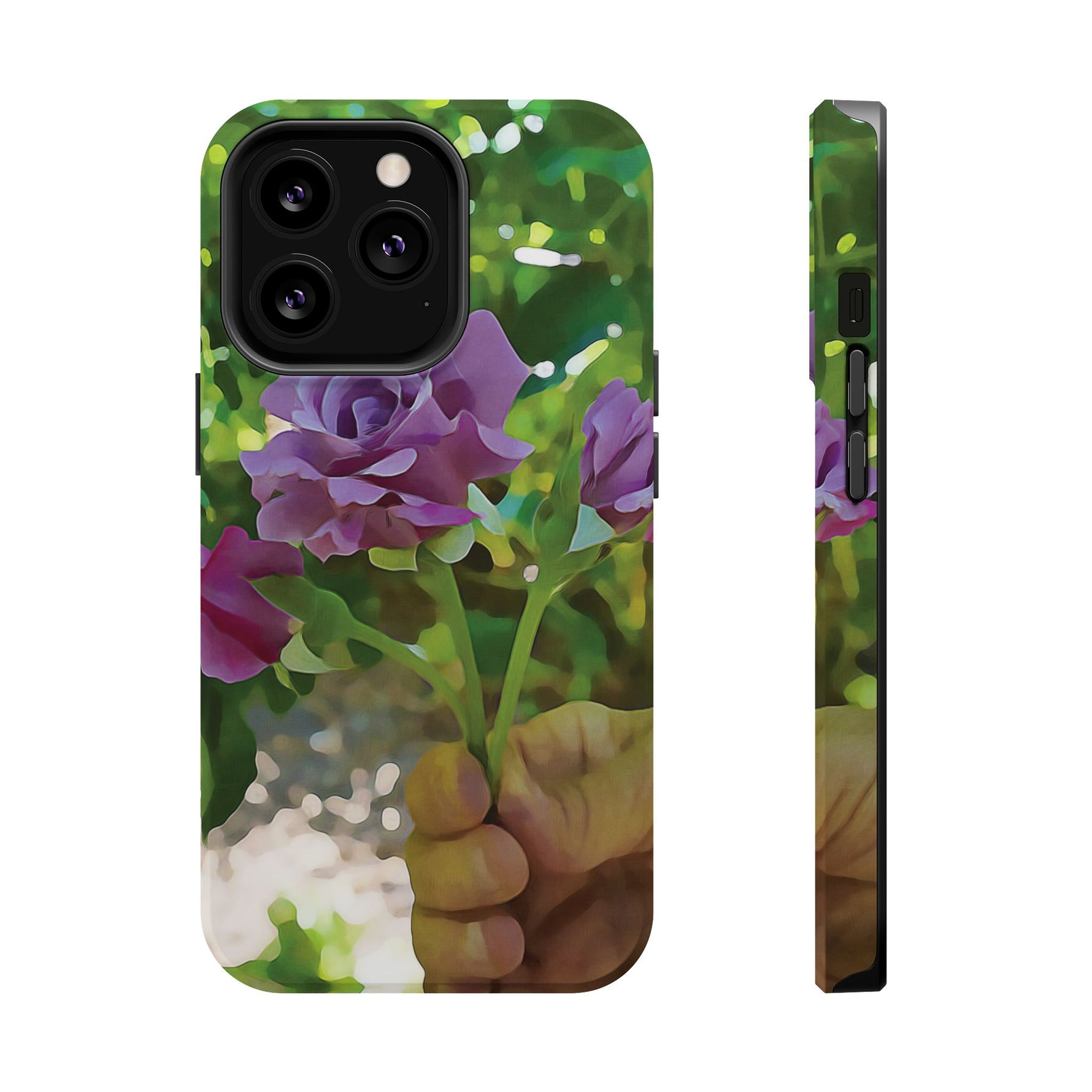 Magnetic Tough Phone Case - Flower of Rose, Small Bouquet