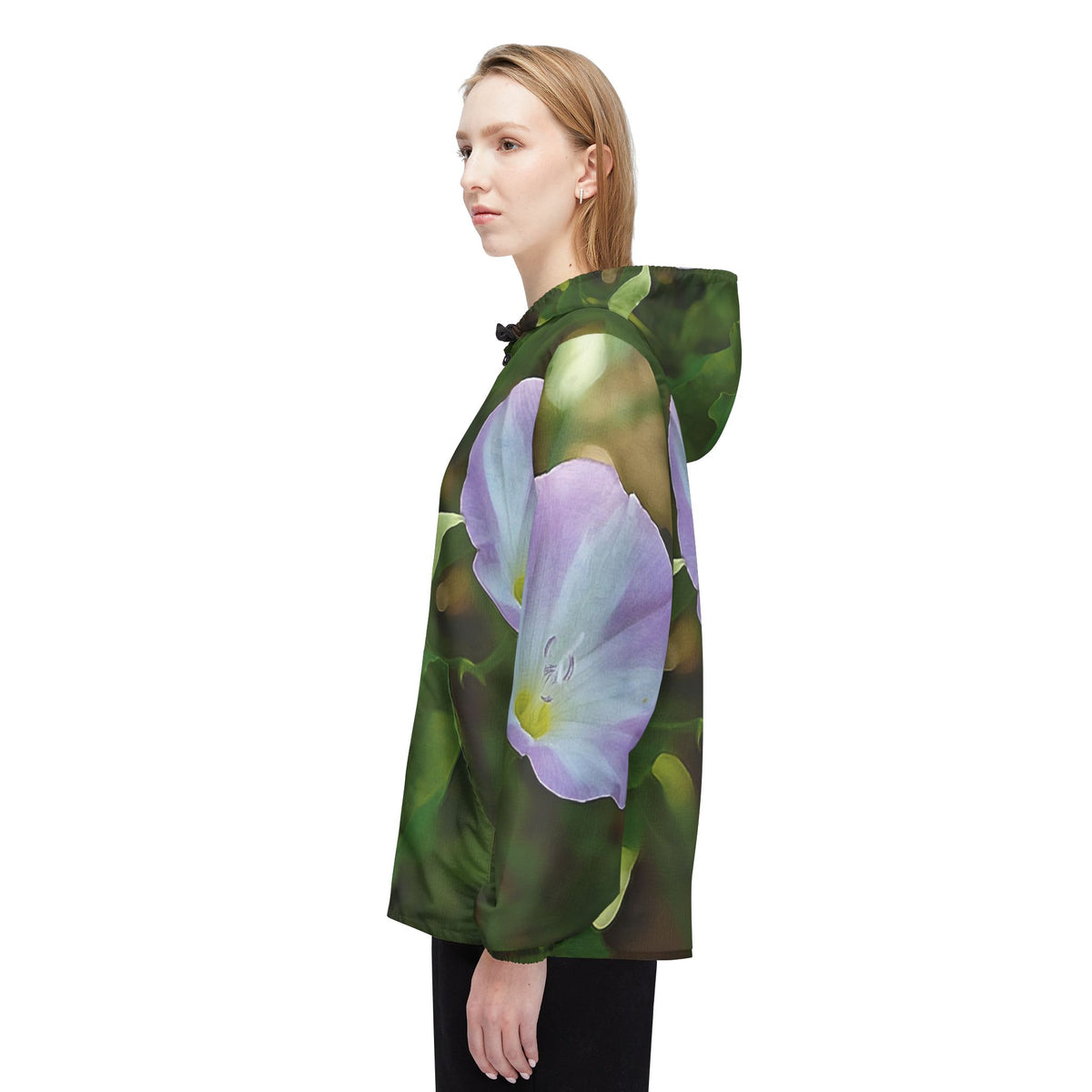 Windbreaker Jacket - Flower of Convolvulus Arvensis/Vilucchio