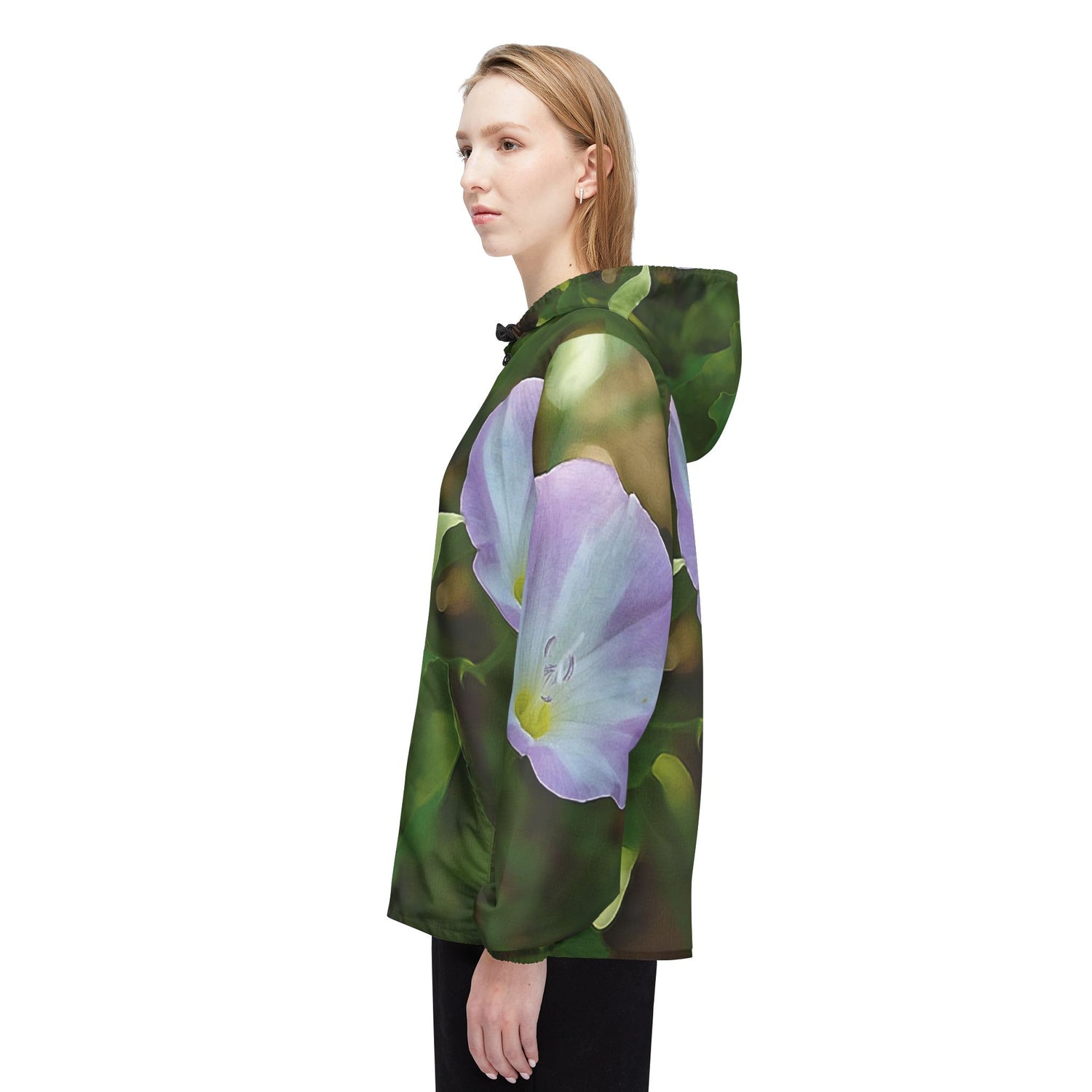Windbreaker Jacket - Flower of Convolvulus Arvensis/Vilucchio