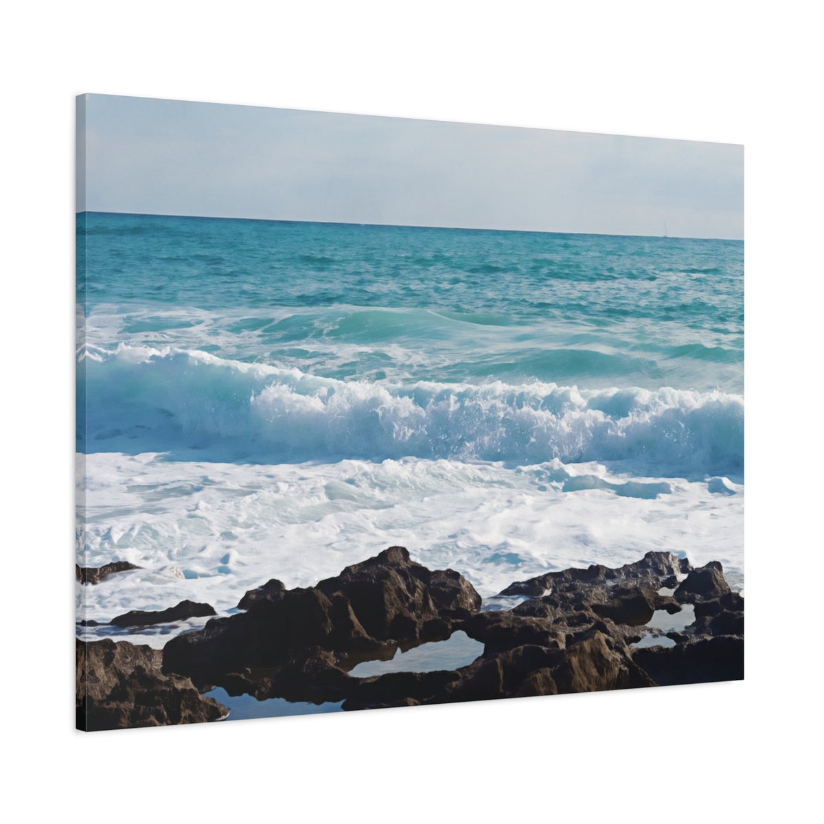 Stretched Matte Canvas - Sea (Variant 10)