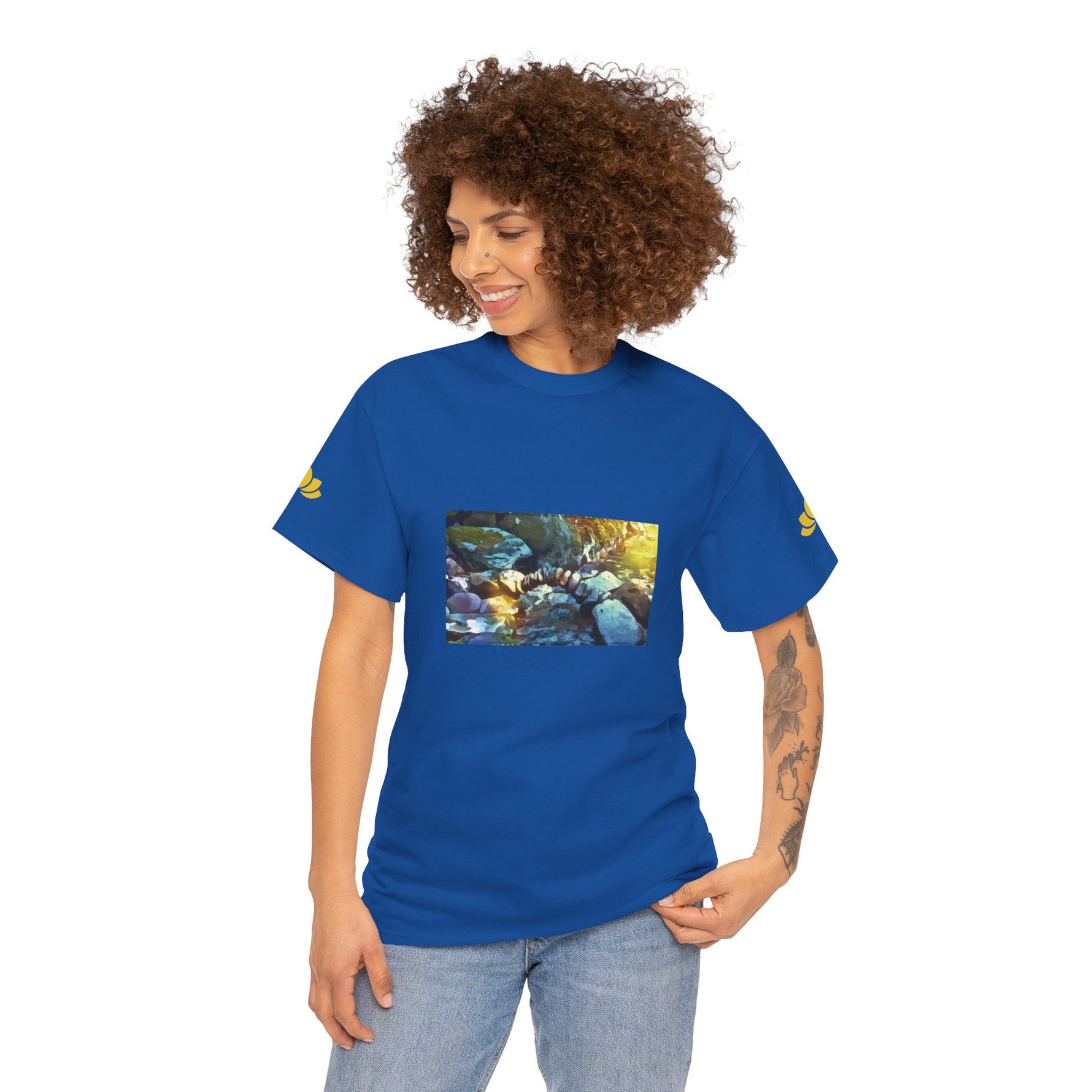 Unisex Heavy Cotton Tee - Stone Balance (Variant 3)