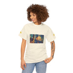 Unisex Heavy Cotton Tee - Poly Art - Forest, a Path (Variant 2)
