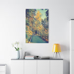 Stretched Matte Canvas - Poly Art - Forest (Variant 06)
