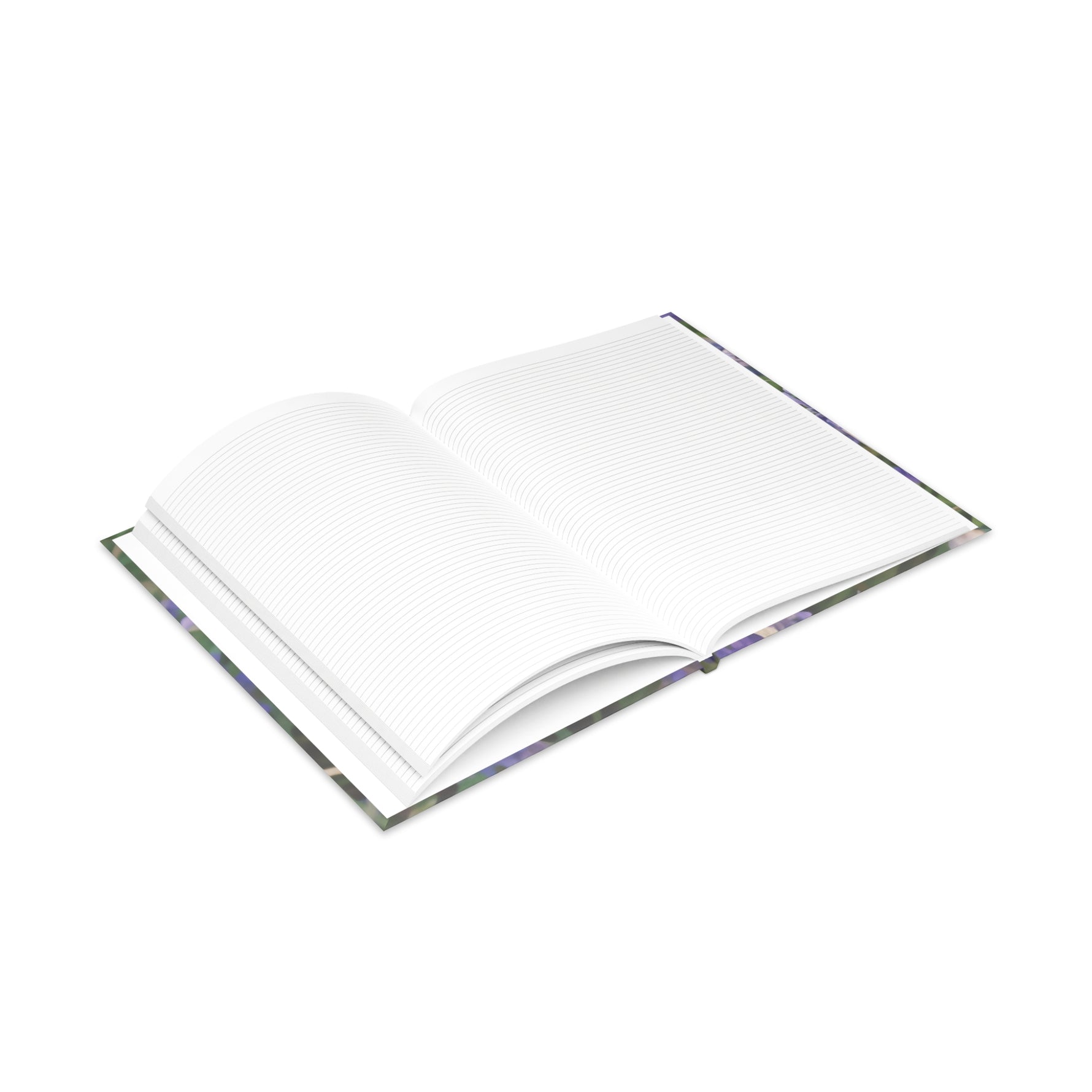 Hardcover Notebook with Puffy Covers - Flower of Lavender and Chamomile