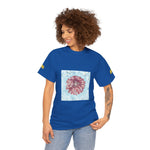 Unisex Heavy Cotton Tee - Poly Art - Flower of Dahlia (Variant 2)