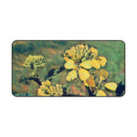 Desk Mat - Poly Art - Flower, Yellow Petals