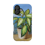 Magnetic Tough Phone Case - Dieffenbachia Plant and Sea