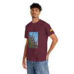 Unisex Heavy Cotton Tee - Flower of Lavender with Bombus