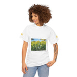 Unisex Heavy Cotton Tee - Flower of Silene Vulgaris