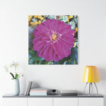 Stretched Matte Canvas - Flower of Dahlia